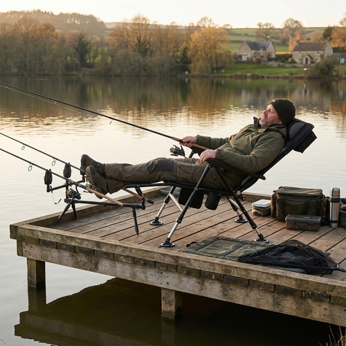 Carp coarse fishing - carp, chair