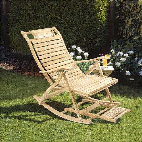 Wooden deck chair garden patio - chair,