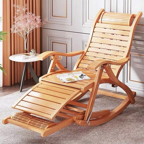 Large bamboo rocking chair - large,